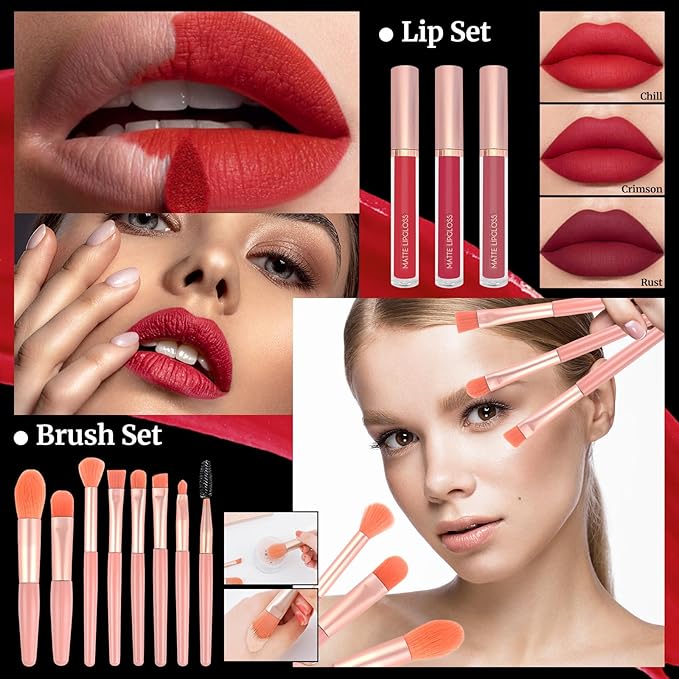 Makeup Kit Sets for Teens Women Full Kit with Bag,All in One Make-Up Gift Set Including 20 Colors Neutral Eyeshadow Palette,Lip Glosses,Eyeliner,Mascara,Eyebrow Pencil,Foundation,Brushes & More Kits-Velvo Beauty