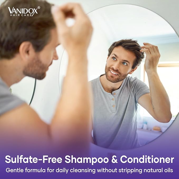 Tea Tree Shampoo and Conditioner Set with Lavender and Mint | DHT Blockers | With 100% Pure Tea Tree Oil for Itchy, Dry Scalp | Sulfate & Paraben Free | For Men & Women | 16 fl oz Each-Velvo Beauty