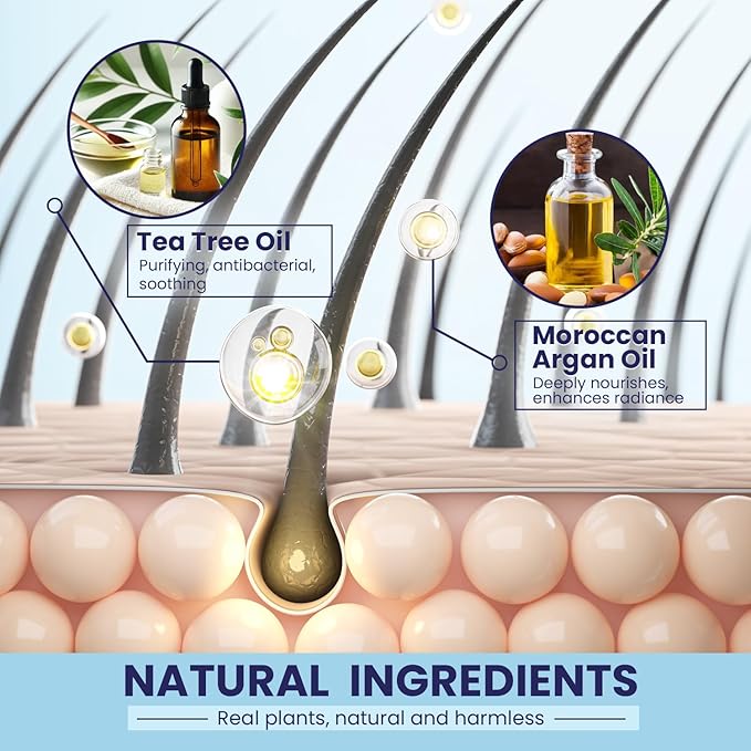 Anti-Fungal Shampoo and Conditioner Set – Tea Tree & Argan Oil for Folliculitis, Seborrheic Dermatitis, Scalp Psoriasis – Relieves Itchy, Flaky, Dry Scalp – Sulfate & Paraben Free-Velvo Beauty