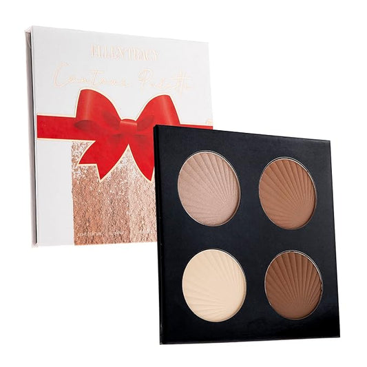 ELLEN TRACY Contour Palette, Full Coverage, Highlight, Illuminate, Light Contour and Dark Contour, Contour Makeup Palette for Women and Girls-Velvo Beauty