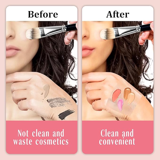 500 Pieces Makeup Hand Palette,Disposable Adhesive Makeup Mixing Tray,Waterproof Makeup Tape,For Mix Foundation And Keep Hands Clean When Applying Makeup-Velvo Beauty
