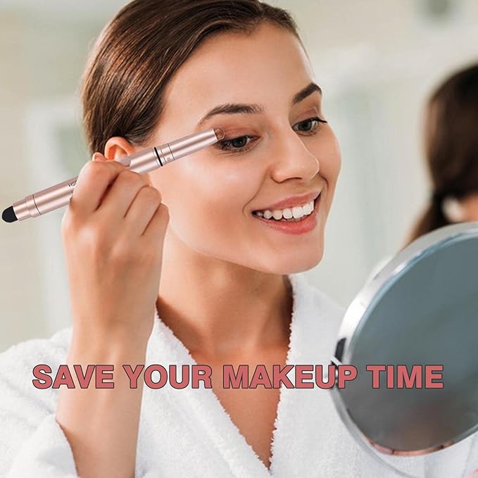 Red Matte Eyeshadow Stick, Smooth Cream Shimmer Single Eyeshadow Pencil High Pigment Long Lasting Waterproof Eye Shadow Pen, Hypoallergenic Eye Highlighter Stick Create Multi-Dimensional Eyes Look 04#-Velvo Beauty