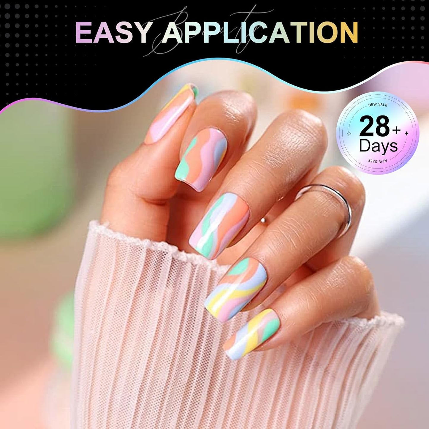 Square Nail Tips Medium Square Gel Nail Tips 240Pcs Pre-Etched Soft Acrylic Nails Tips Half Matte Full Cover False Nail No C Curve for Nail Extension French Nails Manicure Home DIY Salon 12 Sizes Tips-Velvo Beauty
