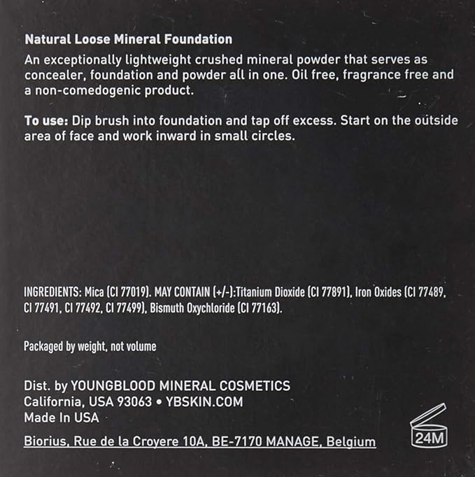 Youngblood Loose Mineral Foundation, Cool Beige | Loose Face Powder Foundation Mineral Illuminating Full Coverage Oil Control Matte Lasting | Vegan, Cruelty Free (Pack of 2)-Velvo Beauty