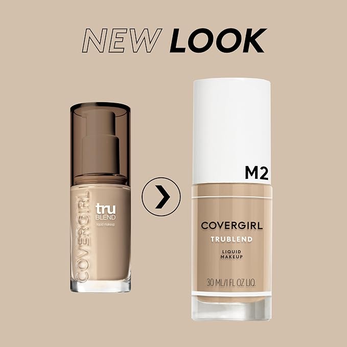 COVERGIRL truBlend Liquid Foundation Makeup Toasted Almond D6, 1 oz (packaging may vary)-Velvo Beauty