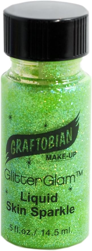 Graftobian Liquid Glitter - Electric Jade (0.5 oz)-Velvo Beauty