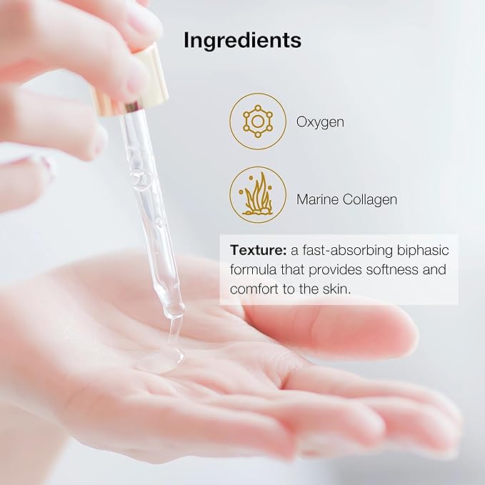 LULLAGE Splendor Elasticity & Firmness Moisturizing Face Serum for Women - Fast Absorbing Day & Night Hydrating Serum with Oxygen & Marine Collagen - 1 Fl. Oz Bottle-Velvo Beauty