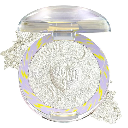 Glitter Sparkly Face Highlighter Makeup Palette Shimmer Radiant Glow Illuminator Iluminadores de Maquillaje 6g (01 Diamond Shine)-Velvo Beauty
