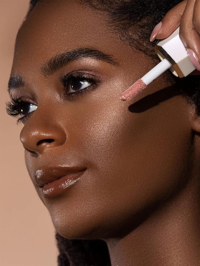 SHEGLAM Glow Bloom Liquid Waterproof Highlighter Long Lasting Cream Highlighter with Shimmer Dewy Finish - Bellini Brunch-Velvo Beauty
