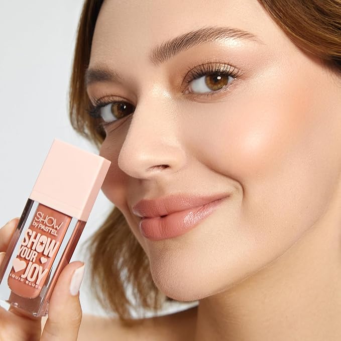 Show Your Joy Liquid Blush 53 | Peach | Dewy Finish | Natural Looking | Clean Beauty | Moisturize The Skin Up to 24 Hours | Cruelty-Free | Natural and Fresh Looking | 0.141 fl.oz.-Velvo Beauty