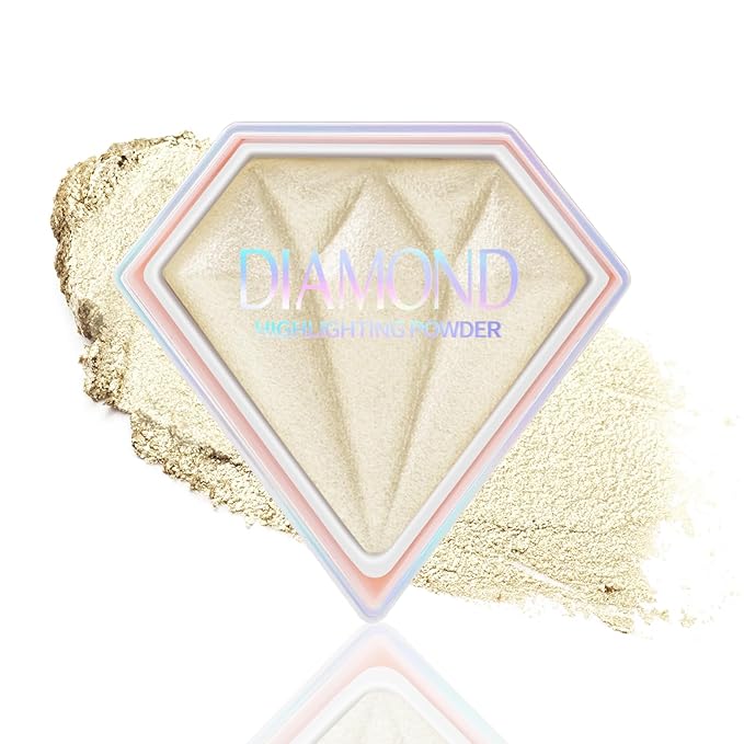 Boobeen Highlighter Makeup Palette, Baked Highlighter Bronzer Powder Palette, Shimmer Illuminator Contour Highlighter Powder for Face, Pearl Shine Shades Waterproof Long Lasting-Velvo Beauty