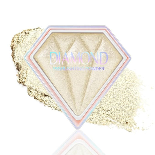 Boobeen Highlighter Makeup Palette, Baked Highlighter Bronzer Powder Palette, Shimmer Illuminator Contour Highlighter Powder for Face, Pearl Shine Shades Waterproof Long Lasting-Velvo Beauty