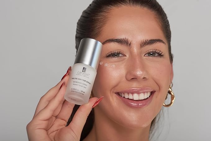 Revitalizing Eye Serum w/Snail Secretion Filtrate, Vitamin E, Chamomile & Aloe Vera - Under Eye Care for Moisturizing and Hydrating - No Parabens & No Sulfates (0.70 fl. oz)-Velvo Beauty