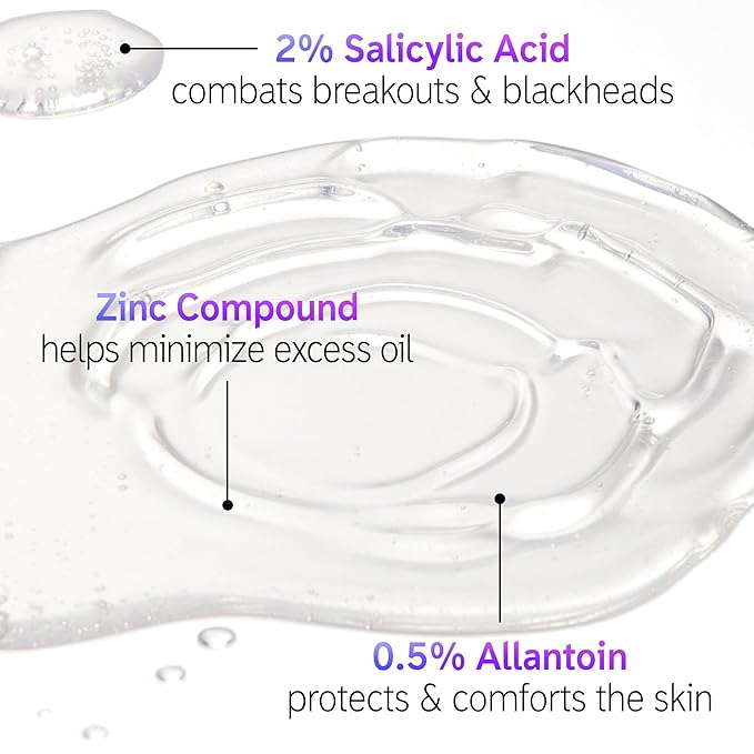 The INKEY List Salicylic Acid Cleanser, Face Wash for Blemishes, Blackheads, Oily Skin and Breakouts, Non-Drying Facial Cleanser Safe for All Skin Types, 5.0 fl oz-Velvo Beauty