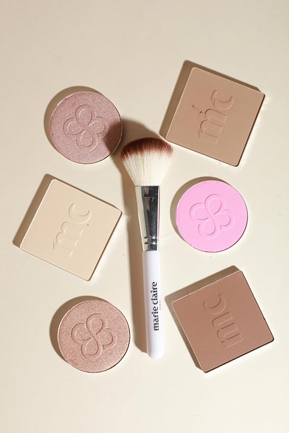 Marie Claire Face Palette - Makeup Kit Sculpts, Defines, and Achieves Perfect Contour Look - Face Makeup Shimmery and Matte Finishes - 7 pc-Velvo Beauty