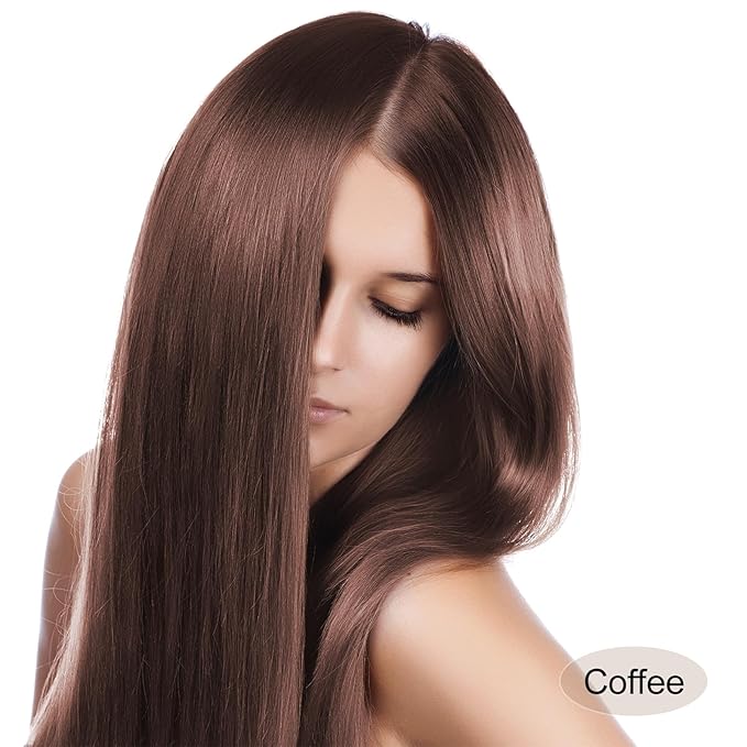 Hair Dye Shampoo, Gray Hair Coverage Dye Shampoo, Hair Color Shampoo for All Hair Types, Champu Para Canas, Suitable for Home and Salon (Coffee)-Velvo Beauty