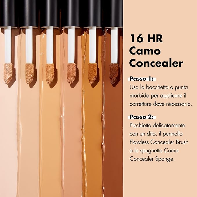 e.l.f. 16HR Camo Concealer, Full Coverage & Highly Pigmented, Matte Finish, Medium Beige, 0.203 Fl Oz (6mL)-Velvo Beauty