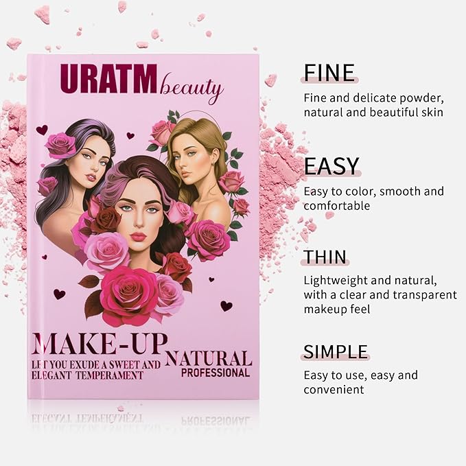 4-Layer Book-Style Foldable Makeup Palette Set | Portable & Long-Lasting | Contour Blush Highlight Eyeshadow, Professional 43 Shades, Suitable for Multiple Skin Tones & Makeup Looks, Gift Idea-Velvo Beauty