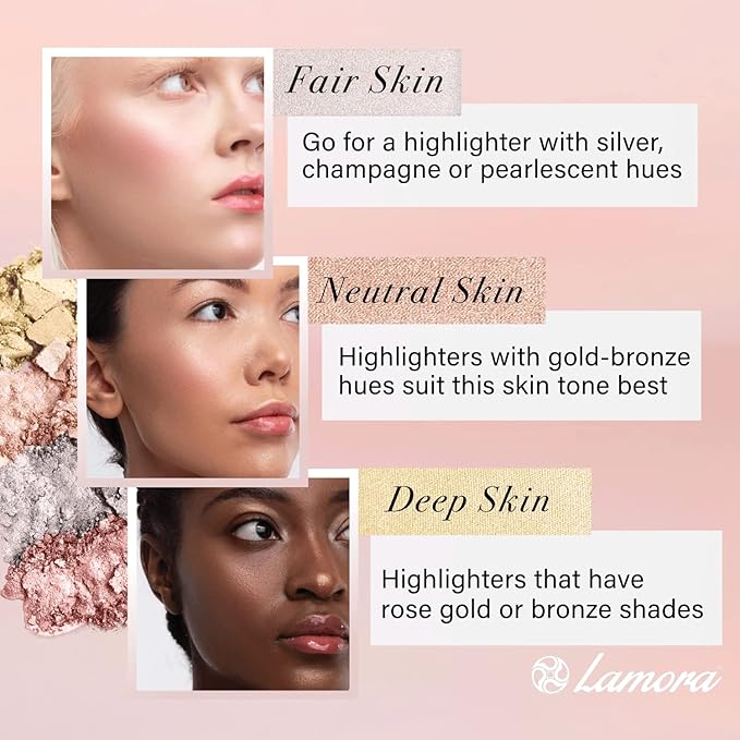 Highlighter Palette Highlighter Makeup Iluminador - Glow Bronzer Powder Makeup Highlighter Kit With Mirror - 4 Highly Pigmented Face Highlighter Shimmer Colors - Vegan, Cruelty Free & Hypoallergenic-Velvo Beauty