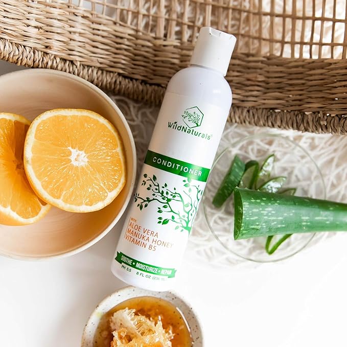 Manuka Honey Shampoo and Conditioner - Soothing Moisturizing Formula for Eczema, Psoriasis, Curly Hair and Color-Safe - All Natural Set-Velvo Beauty