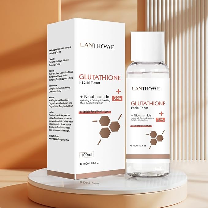 Glutathione Skincare Set, Complete Skin Care Routine Includes Glutathione Cream, Toner, Face Wash & Glutathione Face Serum, Anti-Aging Skincare Set For Women, Tight, Anti-Aging, Radiant-Velvo Beauty