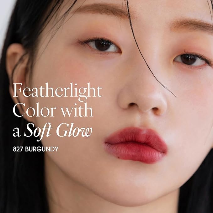 AIR LIPS 827 BURGUNDY, Lip & Cheek, Natural Soft Matte Finish & Buildable, Airy Formula (1.2g, 0.003 oz.)-Velvo Beauty