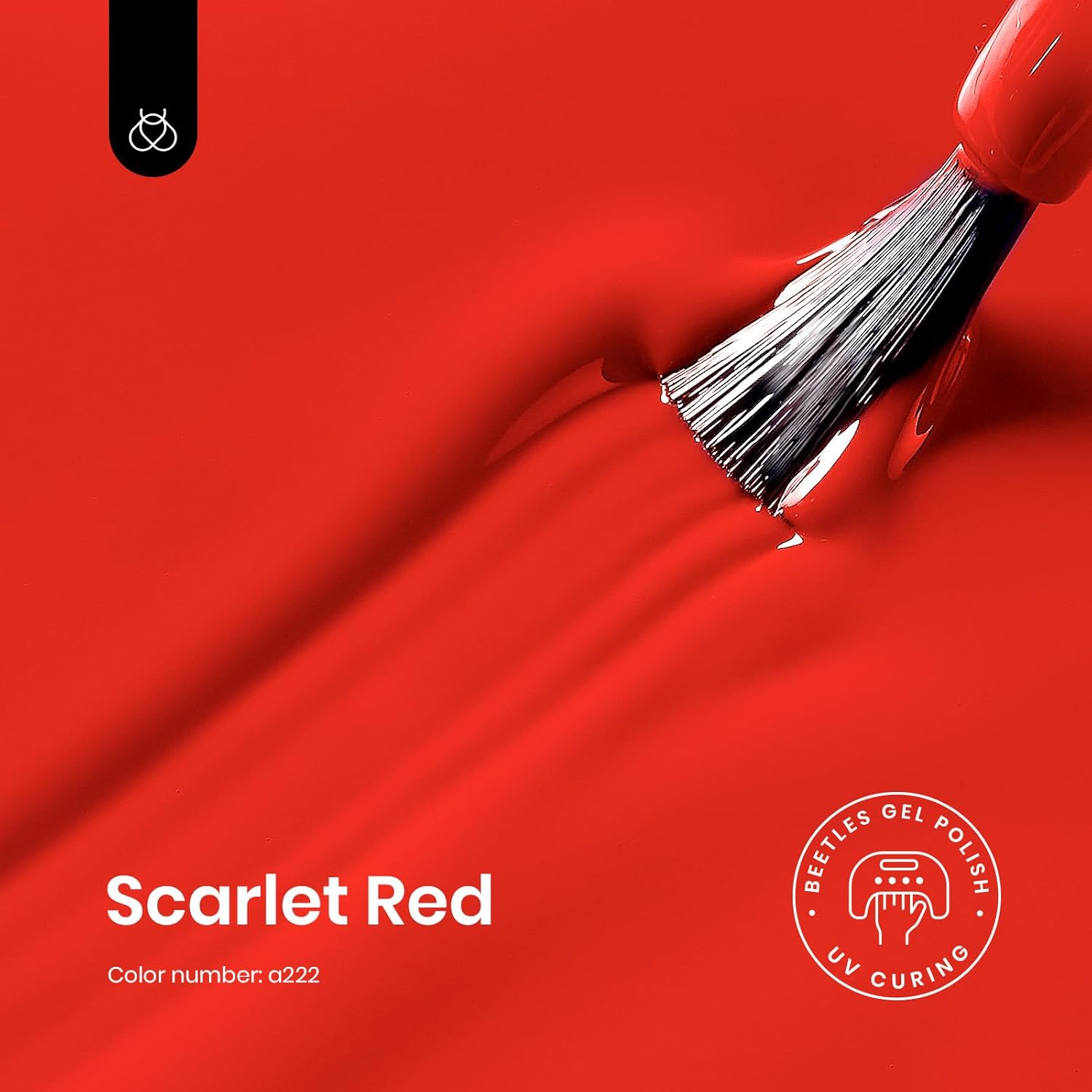 Beetles Red Gel Nail Polish, 1 Pcs 15ml 0.51 FL.OZ Red Color Soak Off U V LED Gel Polish Nail Art Design Manicure Salon DIY Salon-Velvo Beauty