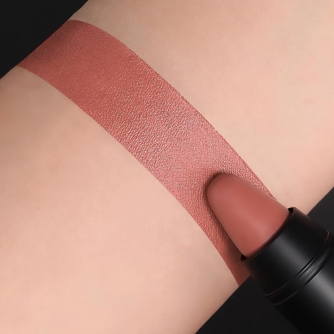 FOCALLURE Ultra Chic Matte Lipstick,Rich Vitamin E Lip Crayon,Lightweight Matte Color without Drying or Fading,Long Lasting Waterproof Lips Makeup,FUZZY WUZZY-Velvo Beauty