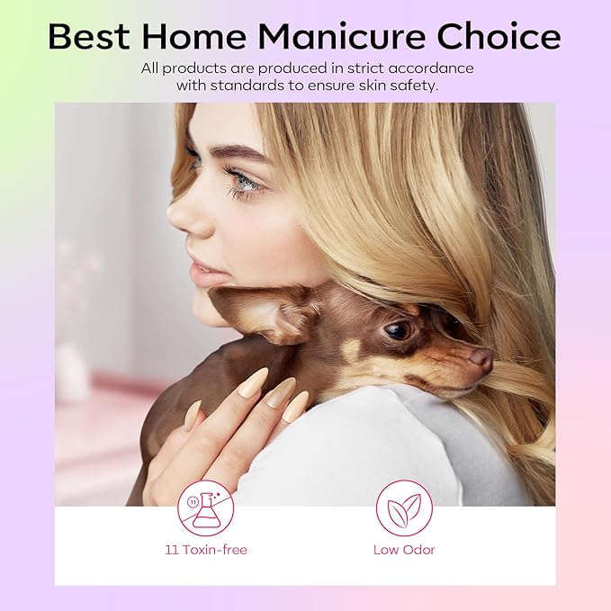 modelones Spring Gel Nail Polish Set, 6 Colors Pastel Yellow Green Pink Purple Blue Shades Pale Macaron Light Colors Nail Art Gel Design for Women Girl Nail Lovers Gift Salon DIY-Velvo Beauty