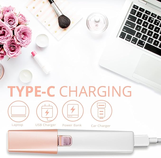 Facial Hair Removal for Women: Electric Eyebrow Trimmer & Hair Removal Device - 2 in 1 Rechargeable Face Shaver Painless Eyebrow Shaper for Upper Lip Chin Peach Fuzz brow (Pink)-Velvo Beauty