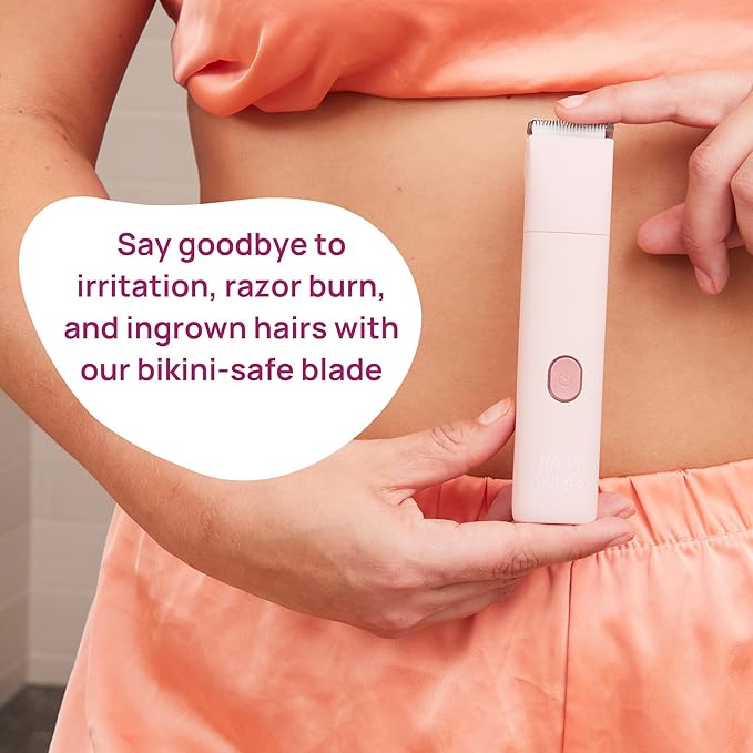 Smoothie Bikini Trimmer - Electric Razor for Women, Waterproof Hair Groomer with Adjustable Guards, Personal Shaver for Pubic Hair, Ladies Intimate Shaver and Body Trimmer (Mint)-Velvo Beauty