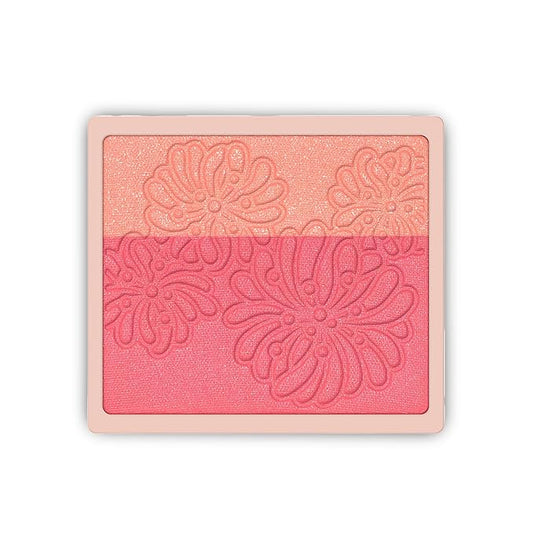 Paul & Joe Pressed Blush Palette Refill Only, Case Sold Separately, Oil-Absorbing Blush Powder, Bi-Color Face Blushes with Fitting Veil Powder, Peach Orange and Pink, 04 Petite Betise, 0.17 oz-Velvo Beauty