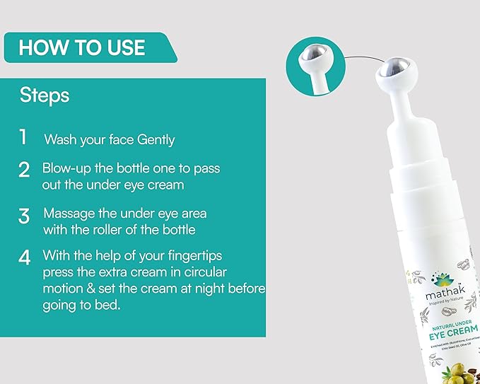 Natural Under Eye Cream, Anti-Aging Under Eye Cream For Women | 15 gm, pack of 1-Velvo Beauty
