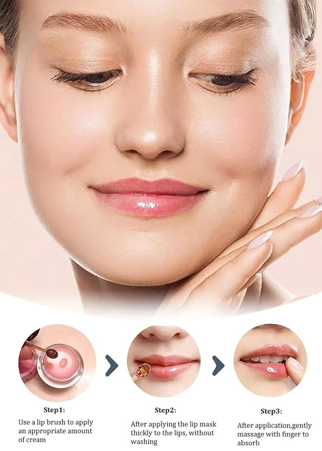 Bee Lip Balm Honey Pot,Honey Lip Mask Propolis Moisturizing Lip Balm with Stick,Hydrating and Prevention Dry and Cracked Lip Scrubs Exfoliator (2 PCS, Honey & Strawberry)-Velvo Beauty