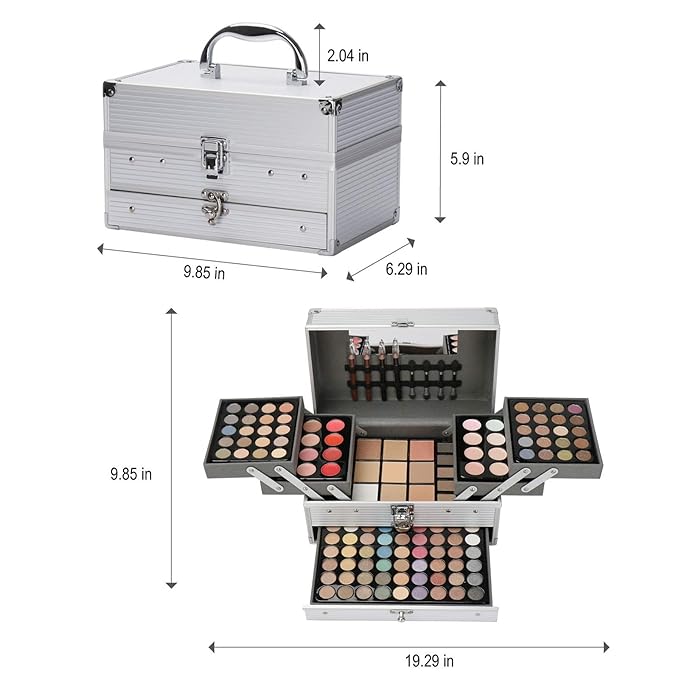 Professional 132 Colors All-in-one Makeup Palette Cosmetic Contouring Kit Combination with Eyeshadow, Cream Concealer, Eyebrow Powder, Lip Gloss Blusher and Pressed Powder-Velvo Beauty