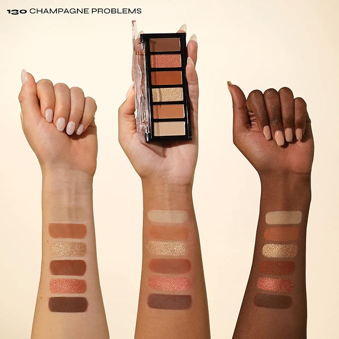 Milani Gilded Mini Eyeshadow Palette with 6 Matte & Shimmer Hues - Champagne Problems-Velvo Beauty
