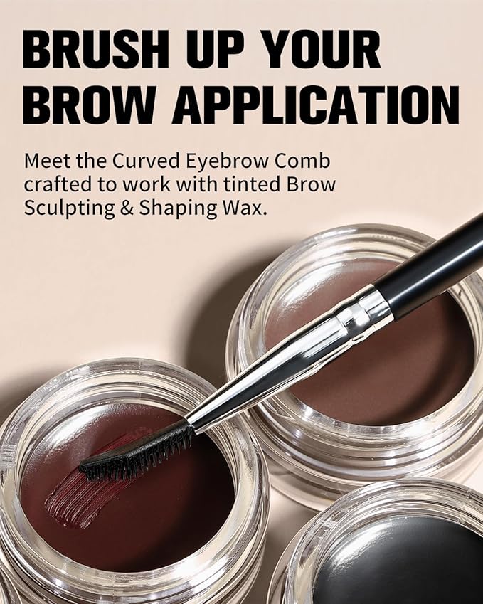EIGSHOW Dual-Ended Precision Eyebrow Brush and Comb for Eyeliner Lining, Sculpting Brows, Professional Eye Makeup Tools (D109)-Velvo Beauty