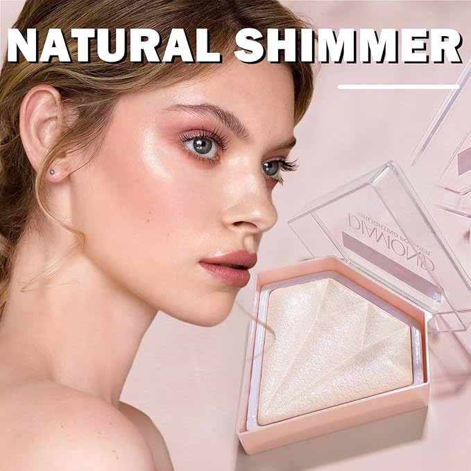 White Highlighter Makeup Palette Face Highlighter Powder Iluminadores De Maquillaje Narutal Shimmer Glitter Highlighter Contour Powder Makeup Palette-01 Pearl White-Velvo Beauty