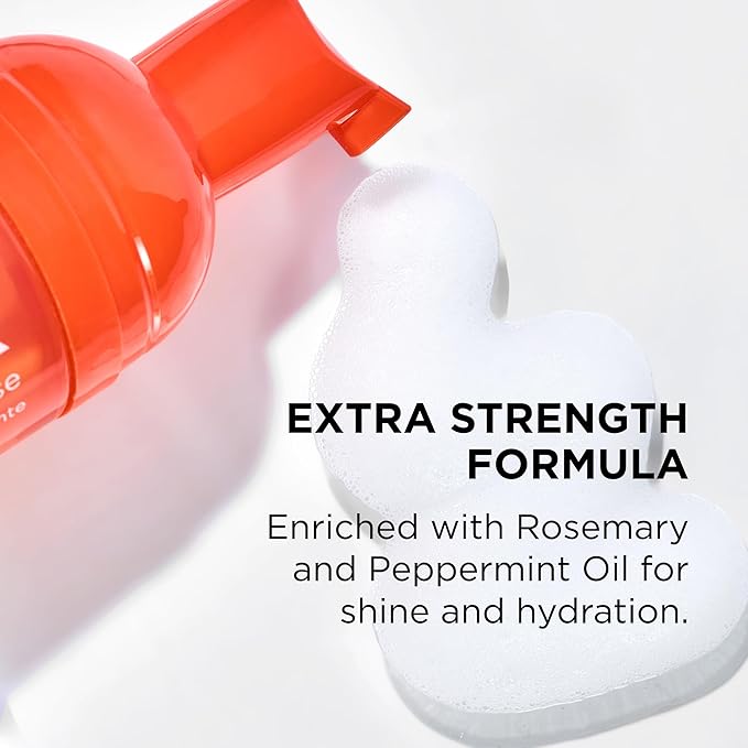Style Factor EDGE BOOSTER Extra Strength Setting Mousse – Frizz Control, Extra Volume, and Conditioning – 6.4oz Pink Sapphire Mousse for Curly Hair