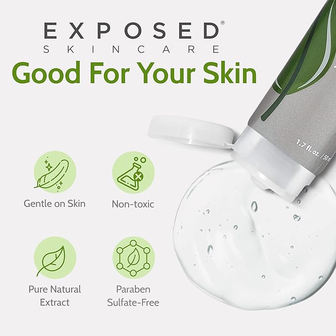 Exposed Skin Care Clear Pore Serum - Green Tea, Licorice Root, Salicylic Acid - Unisex Skin Serum for Oily, Sensitive Skin-Velvo Beauty