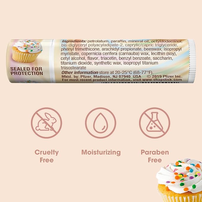 ChapStick Limited Edition Cake Batter, 12-Stick Refill Pack-Velvo Beauty