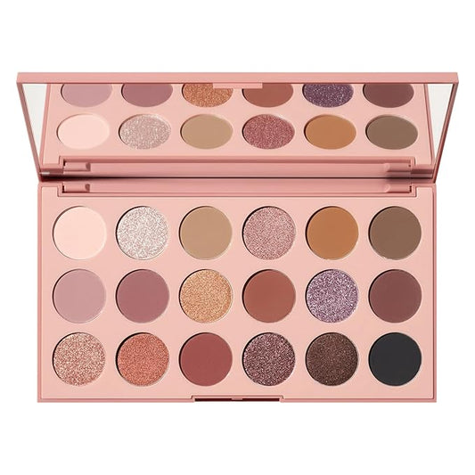 Morphe 18W Makeup Palette - Natural Wonder Artistry Palette with 18 Earth-Toned Matte & Shimmer Pigments - Made to Build, Blend & Layer Flawlessly for Everyday, Versatile Makeup Looks (0.68 oz)-Velvo Beauty