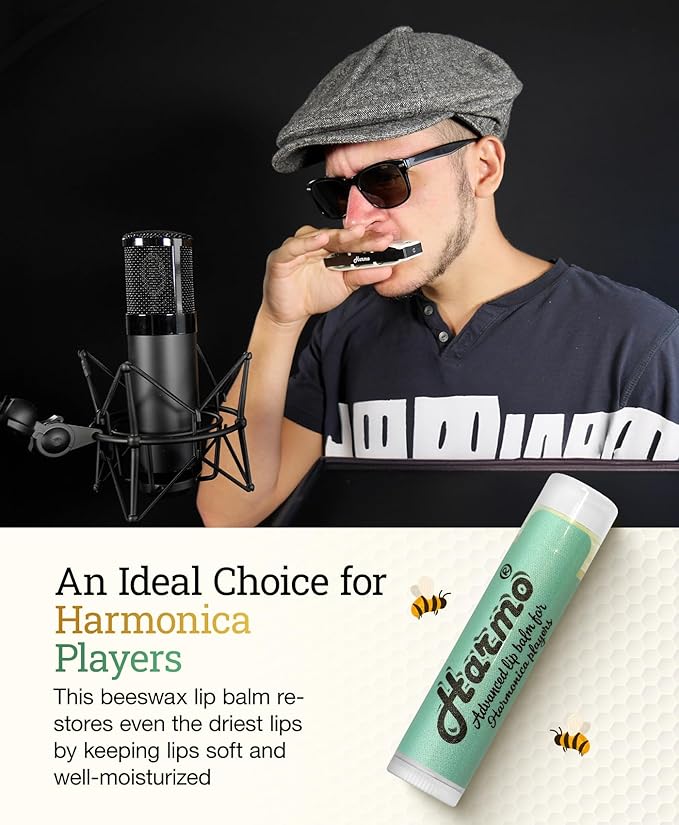 Harmo - Organic Lip Balm, Moisturizing Natural Lip Balm with Coconut Oil & Vitamin E, 3 Pack Mint Flavor - with Coconut Oil, Vitamin E- Made in USA-Velvo Beauty