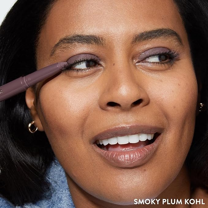LAURA GELLER NEW YORK Kajal Longwear Kohl Eyeliner Pencil - Smoky Plum Kohl - Caffeine and Vitamin E - Smooth & Blendable Liner - Built-In Sharpener-Velvo Beauty