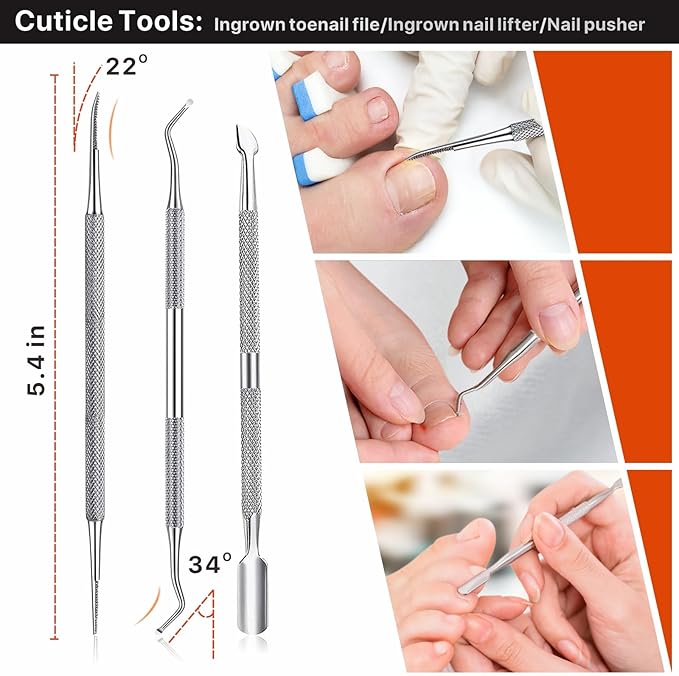 Toenail Clippers for Seniors Thick Toenails, Toe Nail Clippers Adult Thick Nails Long Handle, Professional Heavy Duty Nail Clippers 6Pcs Black-Velvo Beauty