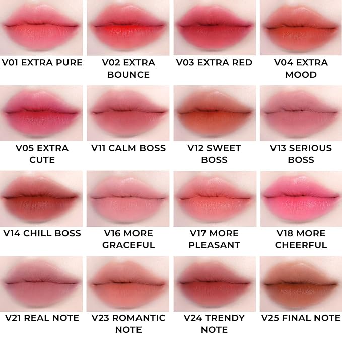 BBIA Last Velvet Tint NEW - Soft Creamy Matte Finish Lip Stain, Blur Effect & Velvety Texture, Long-Lasting, High Pigment, Non-Drying, Vegan, Korean Lip Makeup (V18 MORE CHEERFUL, Pack of 1)-Velvo Beauty