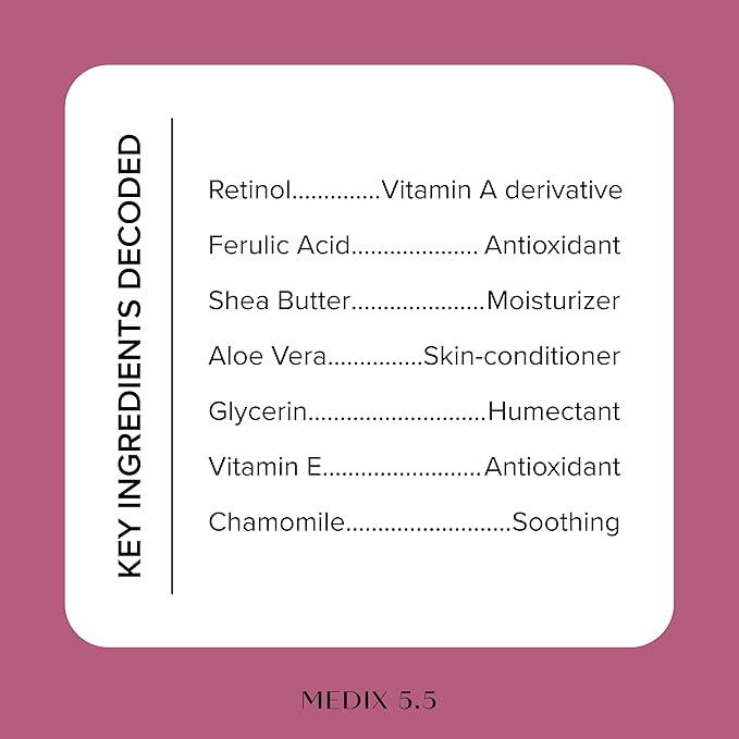 Medix 5.5 Retinol Body Lotion Firming Moisturizer | Crepey Skincare Treatment | Retinol Body Cream | Anti Aging Firming Cream For Women Targets Look Of Crepe Skin, Wrinkles, & Sagging Skin, 15 Fl Oz-Velvo Beauty