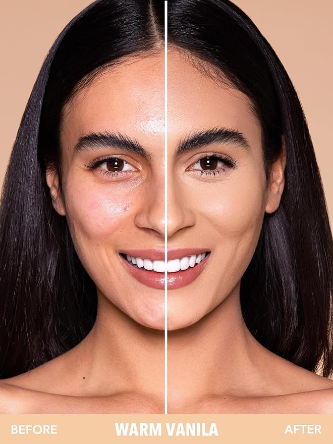 SHEGLAM SKin-Focus Full Coverage Powder Foundation Oil-Control Lightweight Face Pressed Powder Makeup-Warm Vanilla-Velvo Beauty