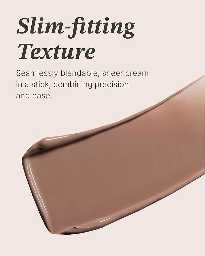 Glint Sheer Bronzer Stick (Smoked, 0.24oz) - Creamy Buildable, Blendable Formula for Natural Contour, Long-Lasting, Smooth, Versatile Use. Korean Makeup. Nose, Face, Cheeks.-Velvo Beauty