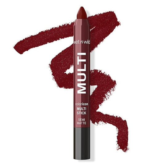 wet n wild Color Icon Cream Eyeliner Eyeshadow Multi-Stick, Moisturizing, Nourishing Velvety Cream-to-Powder Buildable & Blendable Formula, Cruelty-Free & Vegan - Burning Bridge-Velvo Beauty